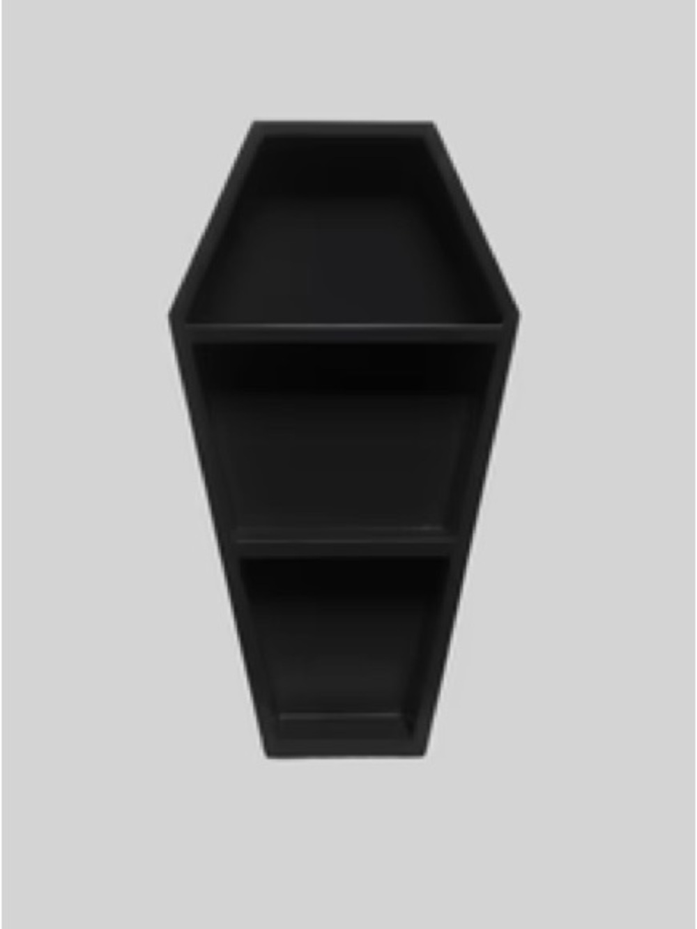 Black Geometric Wall Shelf - Modern 3-Tier Accent